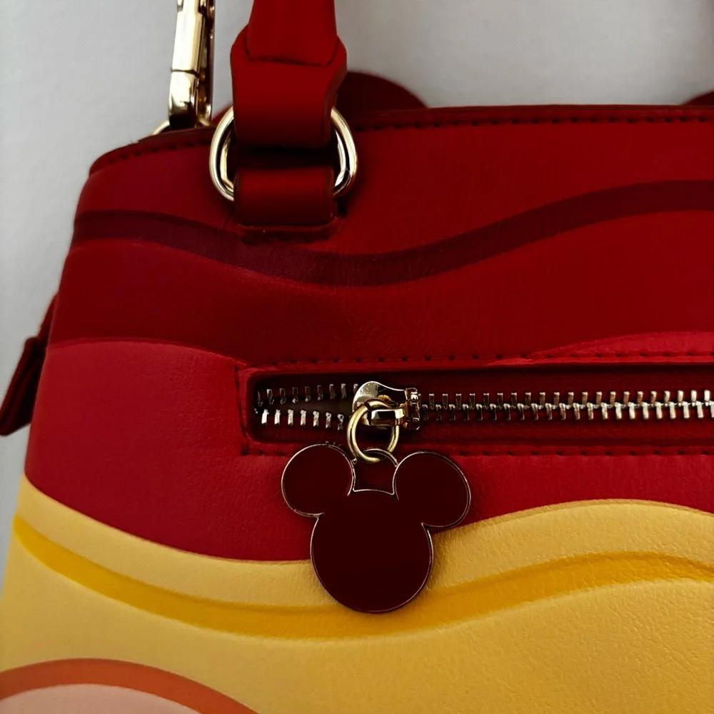 Our Universe Disney Mickey Mouse Sunset Ears Crossbody Bag Box Lunch Exclusive - Picture 7 of 14